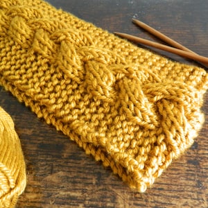 Super Chunky Plaited Zopfmuster-Schal-Muster