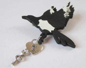 Magpie Nursery Rhyme Brooch