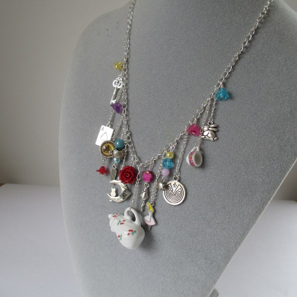 Alice in Wonderland Charm Necklace