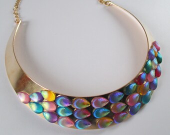 bejeweled mermaid necklace Mermaid statement bib necklace