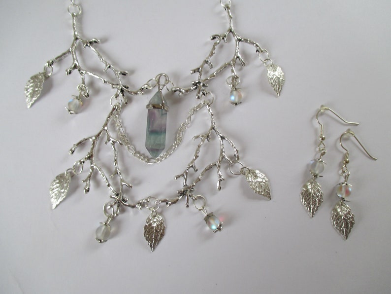 Elaborate Fairytale Forest Fluroite Necklace