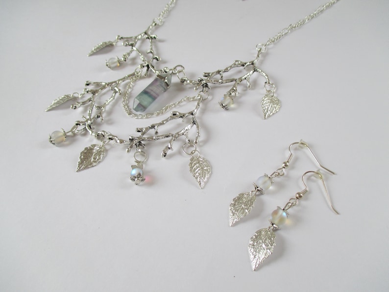 Elaborate Fairytale Forest Fluroite Necklace