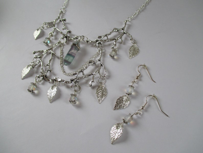 Elaborate Fairytale Forest Fluroite Necklace