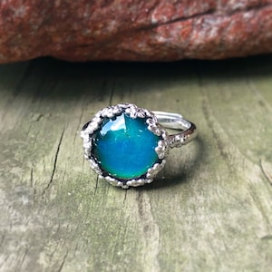 Mood Ring Sterling Silver Ring SOLID Sterling Silver - Etsy