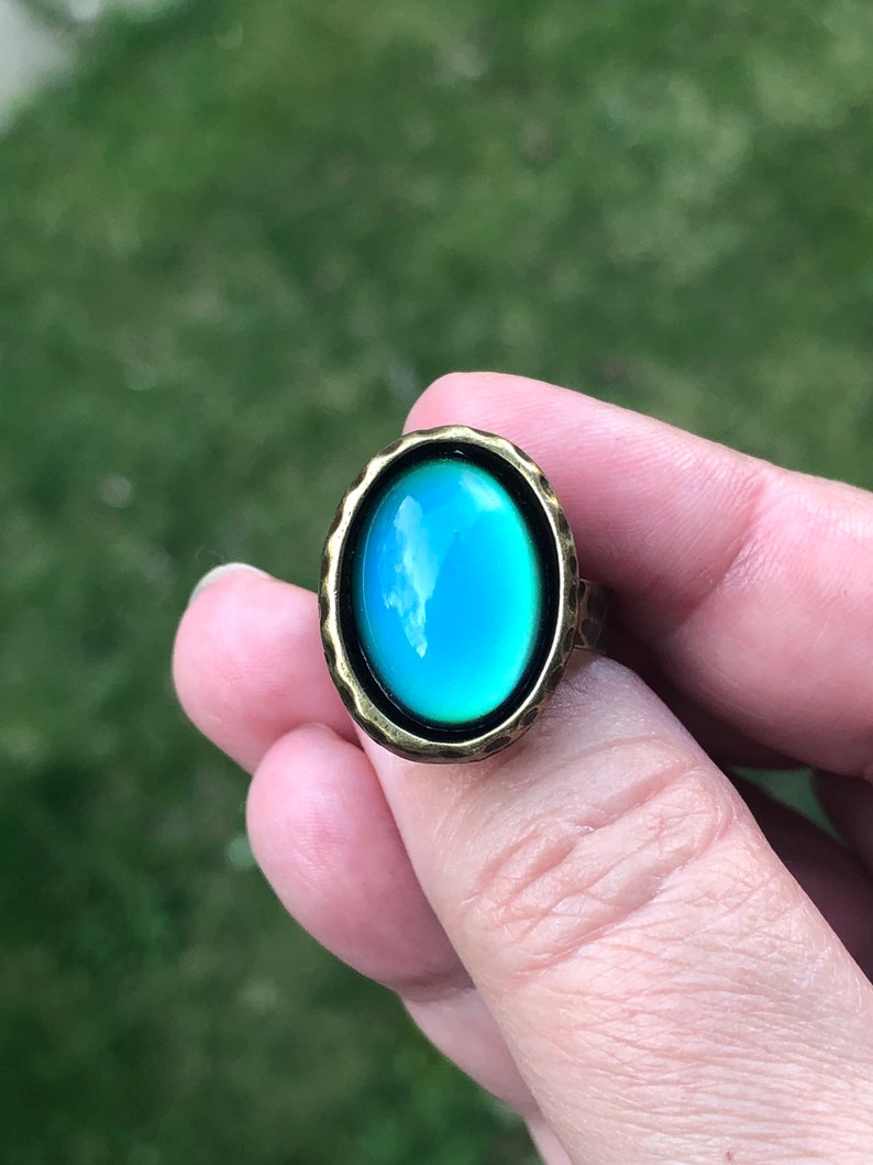Mood Ring Mood Jewelry Boho Ring Hippie Ring Hippy Ring Etsy