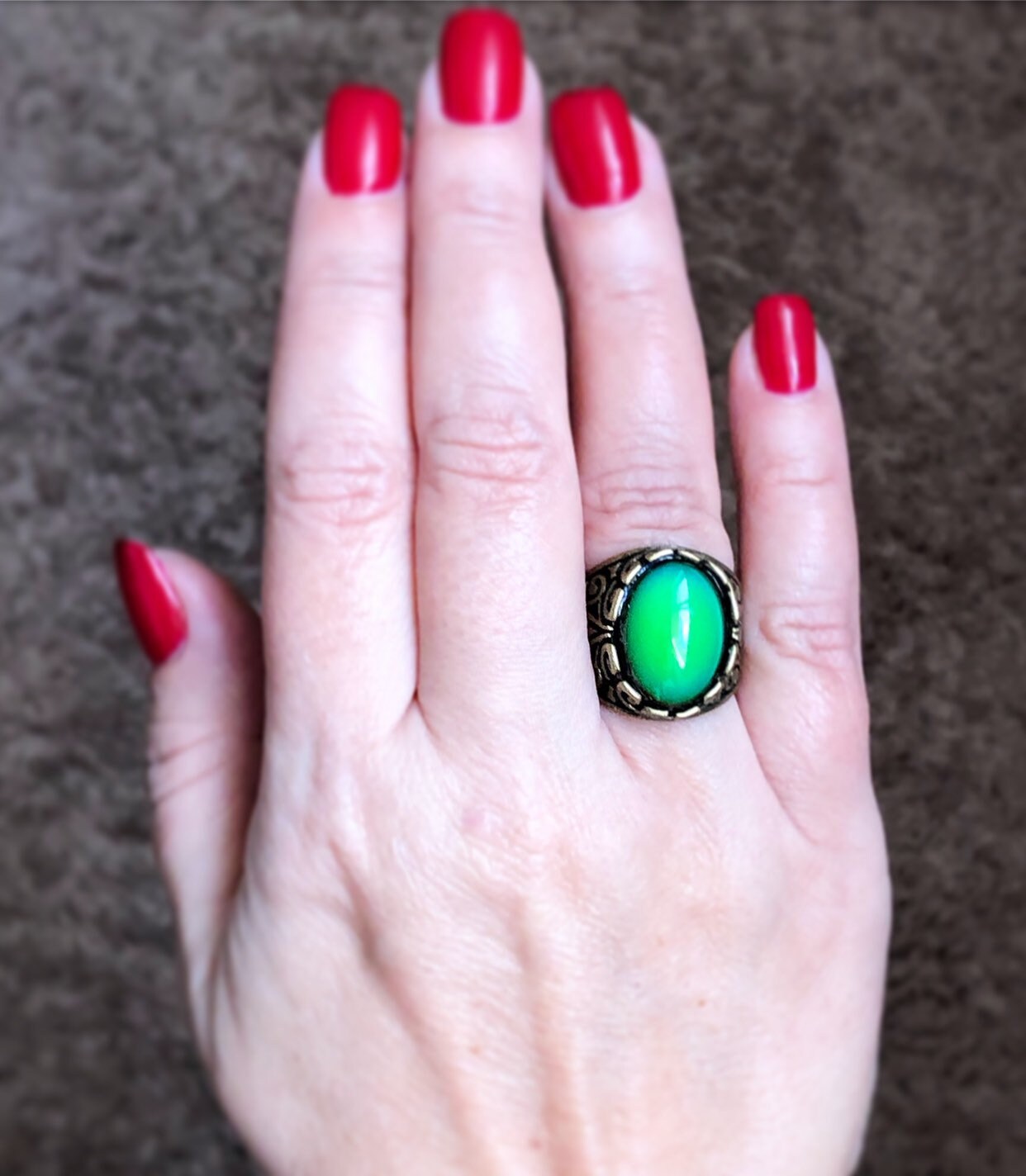 Mood Ring Mood Jewelry Filigree Ring Hippie Rings Boho Etsy