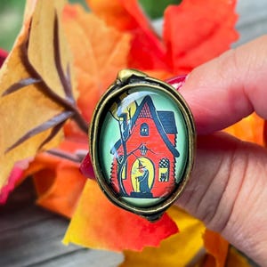 Halloween Ring, Halloween Jewelry, Witch Ring, Halloween Costume, Beistle, Adjustable Ring, Bronze Ring, Witch Jewelry, Witch Costume,