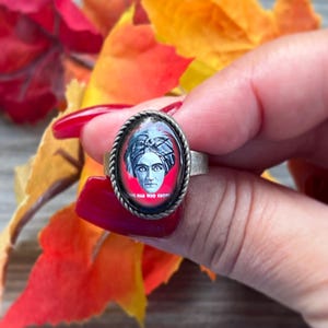 Bague de diseuse de bonne aventure, bijoux de diseuse de bonne aventure, bague de bizarrerie, bague d'Halloween, bijoux de bizarrerie, bague bohème, bague vintage, bijoux d'Halloween