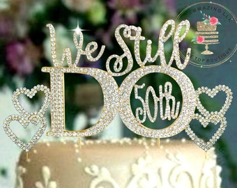50th anniversary cake topper