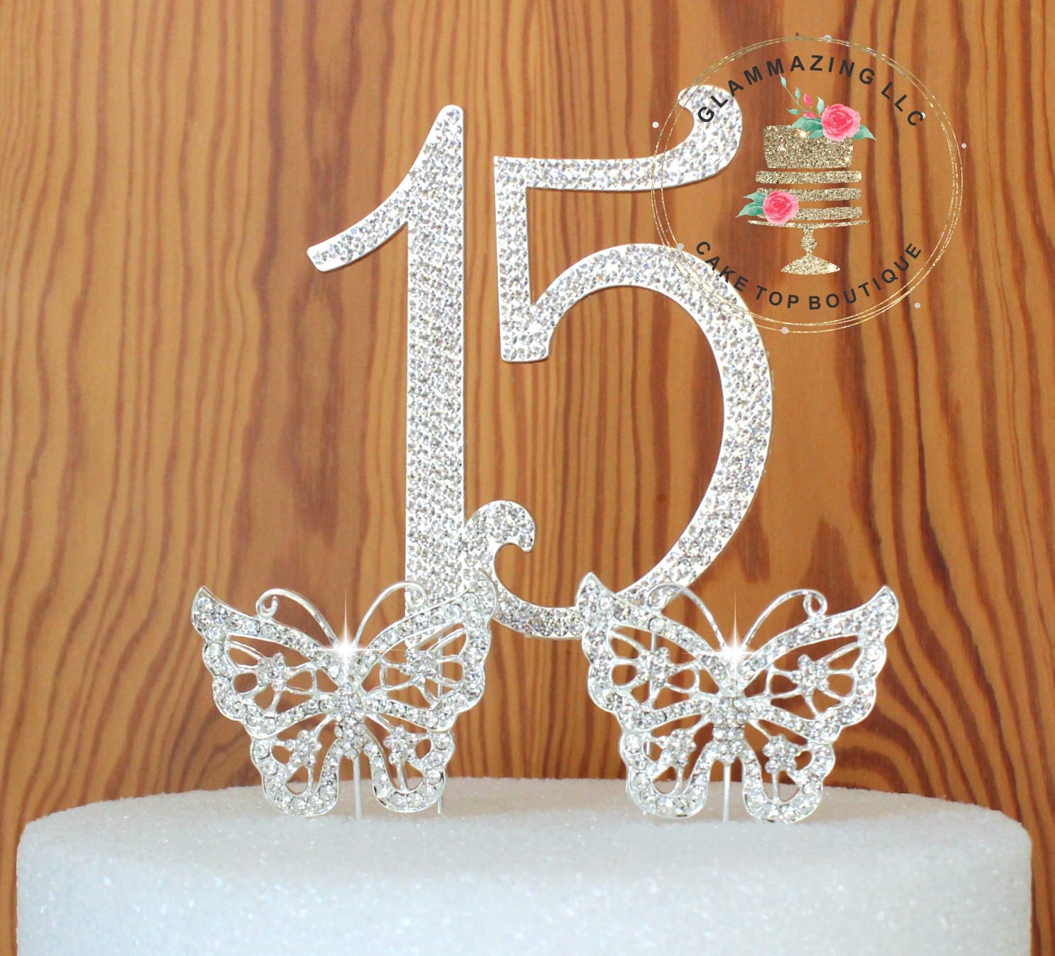 Winter Wonderland Number 15 Quinceanera Rhinestone Cake Etsy