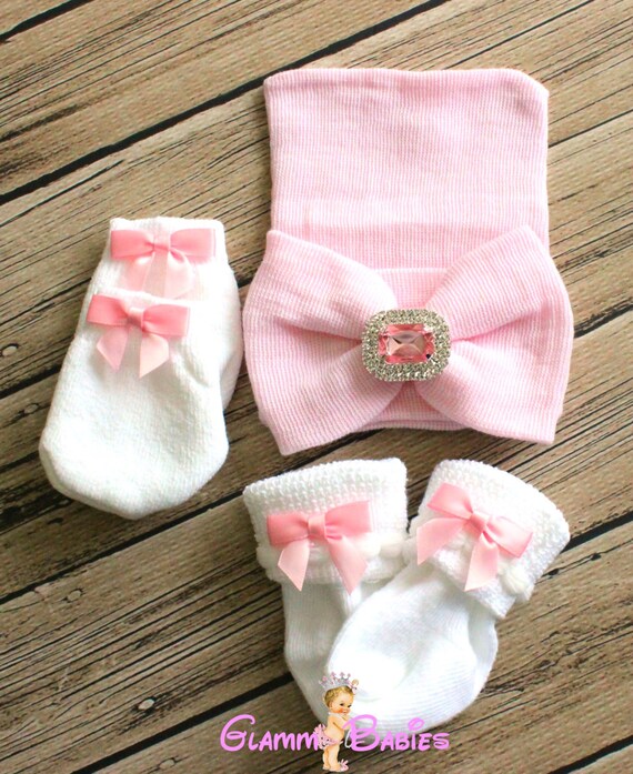 GIFT Newborn Baby Infant Girl Toddler Bow knot Hospital Beanie Hat SPARLE
