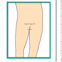 Boob & Butt (body) Slang - Art Print - Etsy