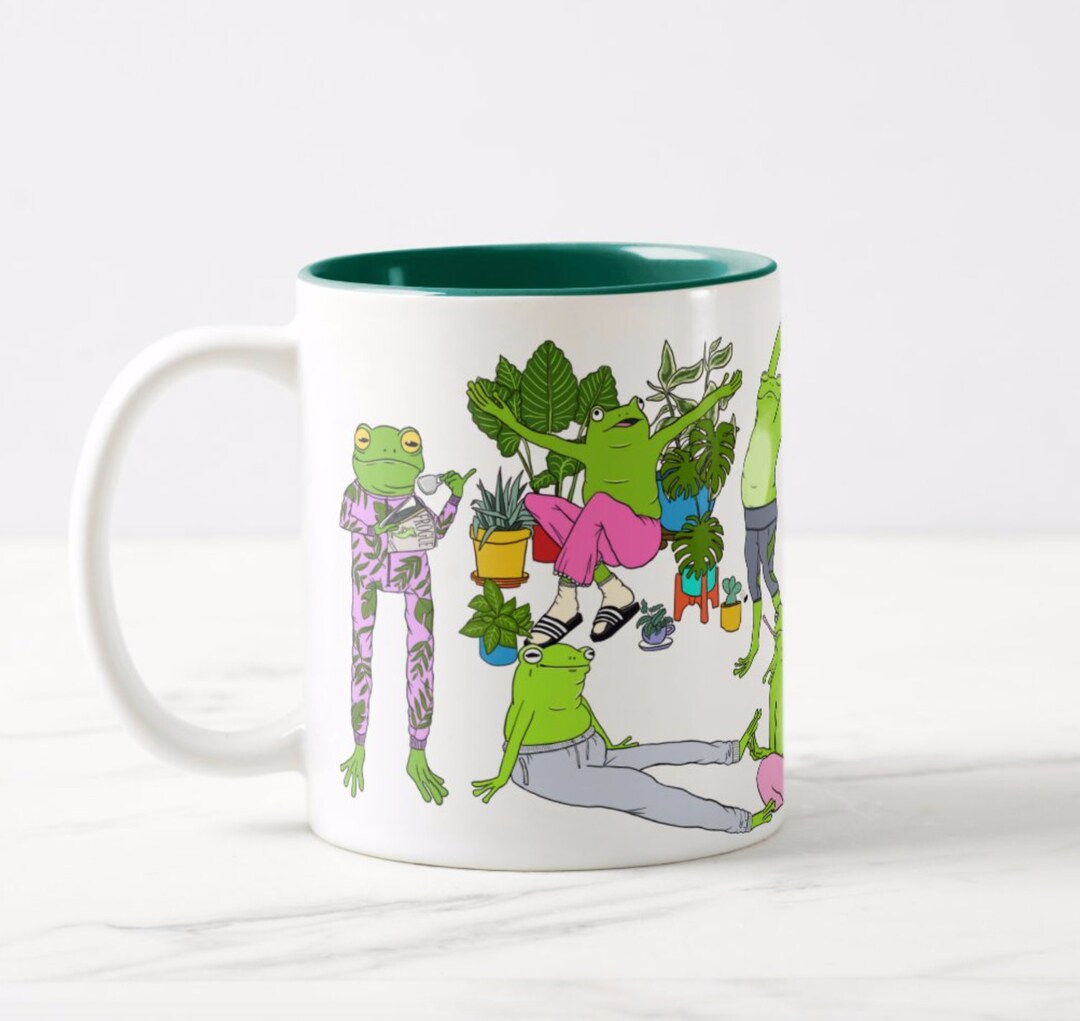 Frogs in Soft Pants Mug / Funny Frog Mug / Frog Lovers Gift / Co-worker ...