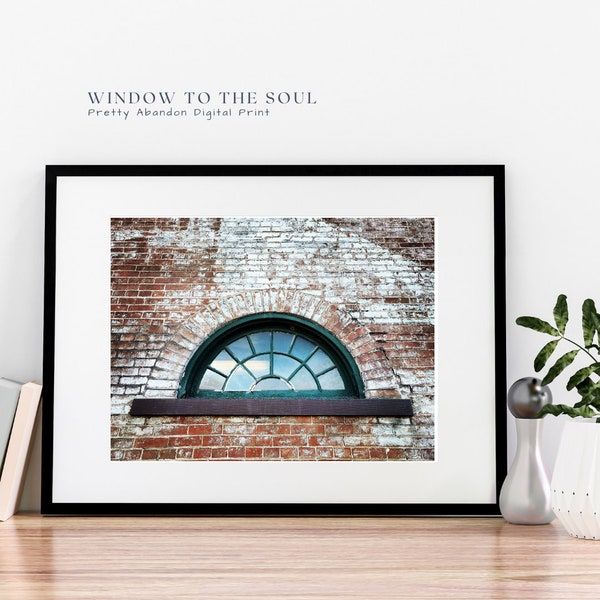 Window to the Soul - Abandonment and Ruins - Unframed Digital Print Fine Art Photography, Wall Decor for Home, Wall Art, Window Photo