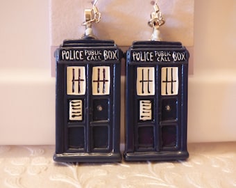 Doctor Who Tardis Earrings