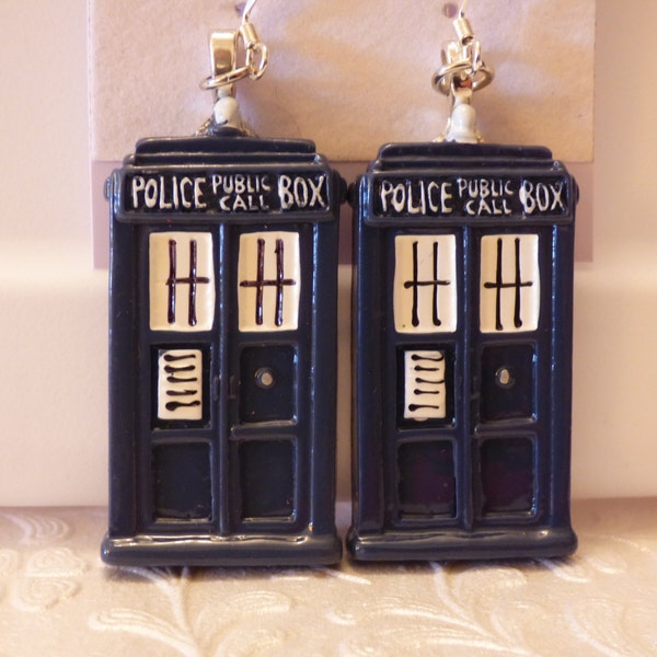 Doctor Who Tardis Earrings