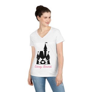 Disney World Family T-shirts-Ladies&#39; V-Neck T-Shirt-Disney Bound