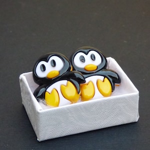 Penguin Stud Earrings image 1