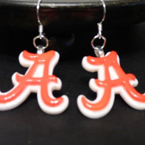 Alabama Crimson Tide &quot;A&quot; Earrings