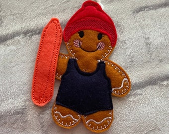 Wild swimmer Female| loch swimmer| open water swimmer|  gingerbread hanging decoration