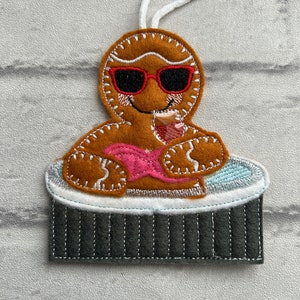 Gingerbread Lady in bubbelbad hangende decoratie