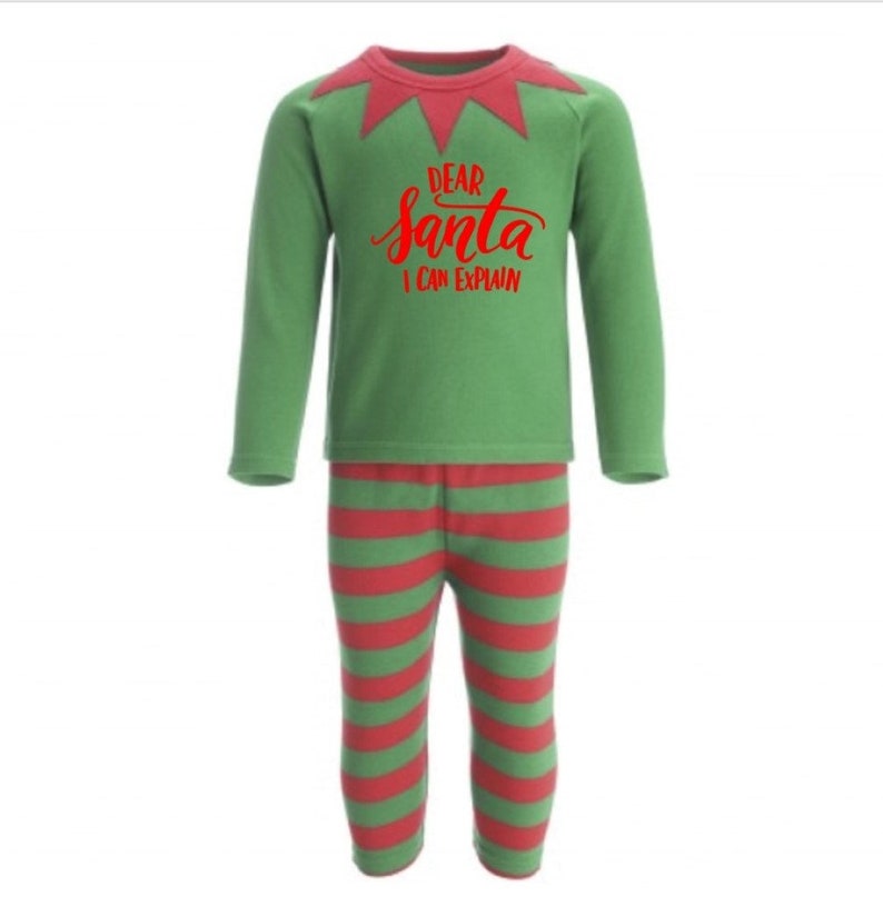 Childrens Christmas Elf Pj/'s