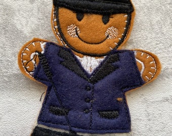 Horse rider gingerbread hanging decoration