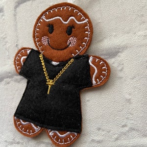 Male or female priest  gingerbread hanging decoration