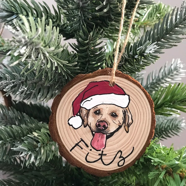 Custom Pet Wood Slice Ornament