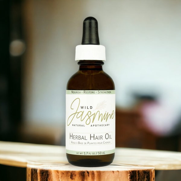 HERBAL HAIR OIL | Hair Nourishing & Scalp Treatment | Hair Shine | Hair Serum | Anti Frizz | Damaged Hair | Self Care