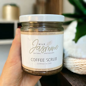 COFFEE SCRUB Cinnamon Vanilla | Organic Body Scrub | Sugar Scrub | Exfoliating Scrub | Toning Scrub | Gifts for Coffee Lovers