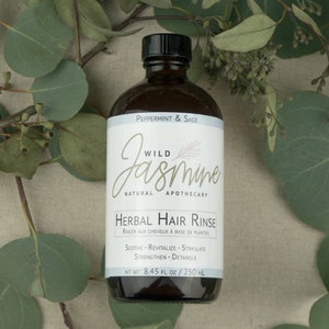 HERBAL HAIR Rinse - Apple Cider Vinegar with Calendula, Chamomile, Peppermint, Sage, Burdock Root, Comfrey. PH Balance, Itchy Scalp