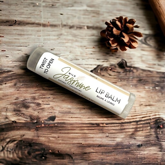 MAPLE LIP BALM: Natural, Local Beeswax Lip Balm (Natural Flavour). Canadian Maple Lip Balm. Made in Canada.