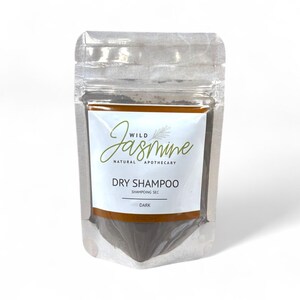 NATURAL DRY SHAMPOO Sample -  Zero Waste Dry Shampoo Powder, Vegan Dry Shampoo,  Brunette Dry Shampoo, Dark Dry Shampoo, Self Care