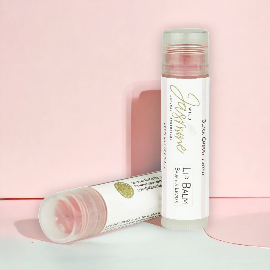 CHERRY LIP BALM: Natural Lip Balm. Beeswax Lipbalm. Tinted Lip - Etsy