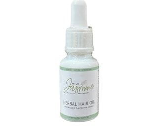 HERBAL HAIR OIL Sample, Hair Nourishing & Scalp Treatment, Hair Shine, Hair Growth Serum, Indie Beauty, dry hair, split ends