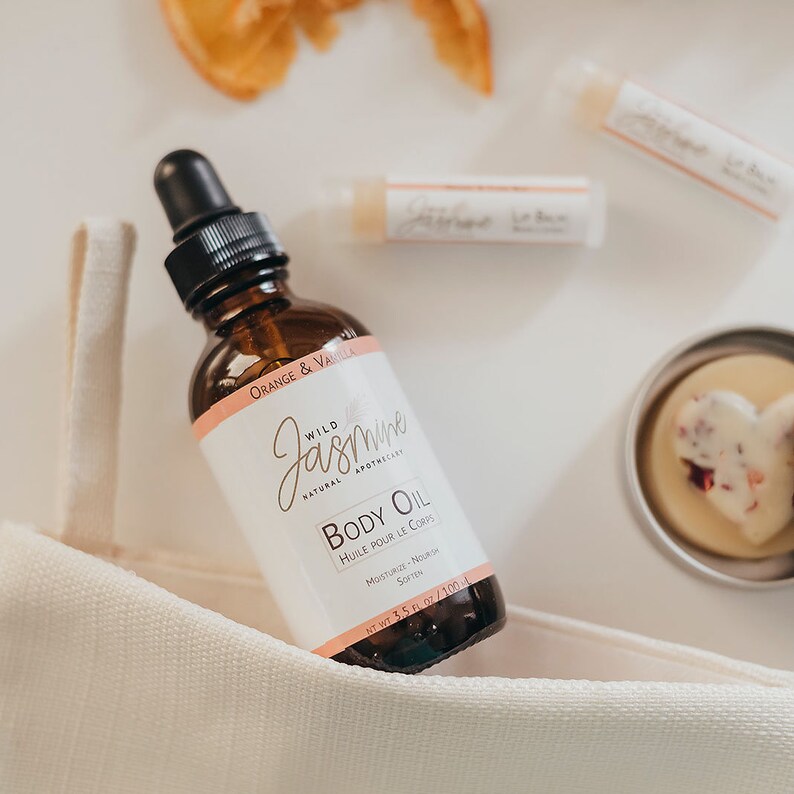 VANILLA BODY OIL Sample Massage Oil Orange Vanilla Bath Oil Etsy