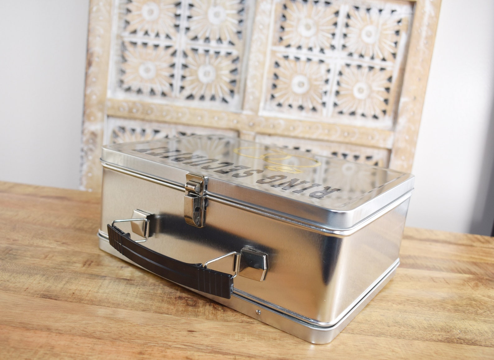 Ring Security Briefcase Ring Bearer Gift Idea Pillow Etsy