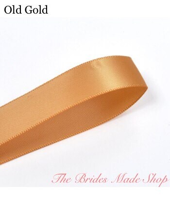 Old Gold Ribbon Double Sided Satin Ribbon 100 Yards - Etsy
