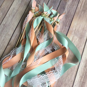 50 wedding wands send off ideas ceremony exit wedding ribbon favors with or without bells