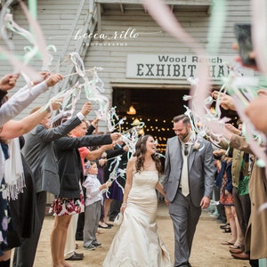 50 wedding wands ivory with bells ribbon streamer send off image 4