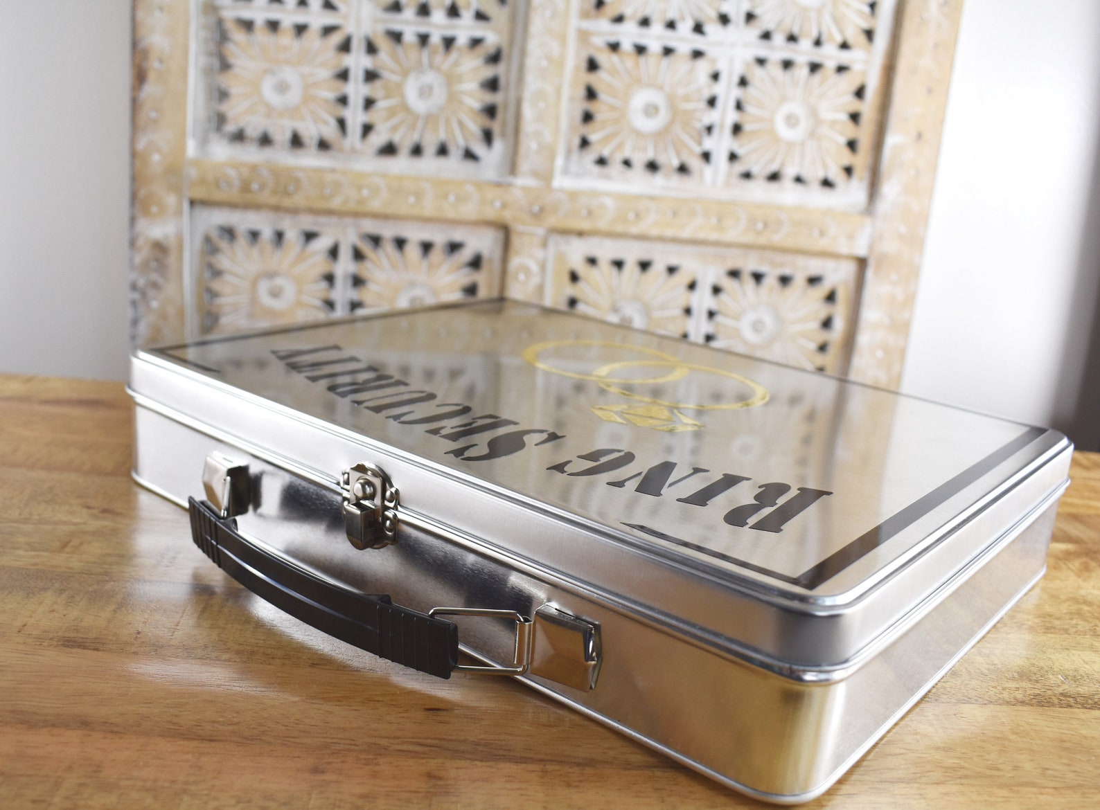 Ring Security Briefcase Ring Bearer Gift Idea Pillow Etsy