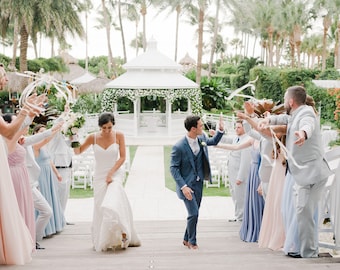175 ribbon wands send off ideas ceremony exit wedding ribbon favors with or without bells