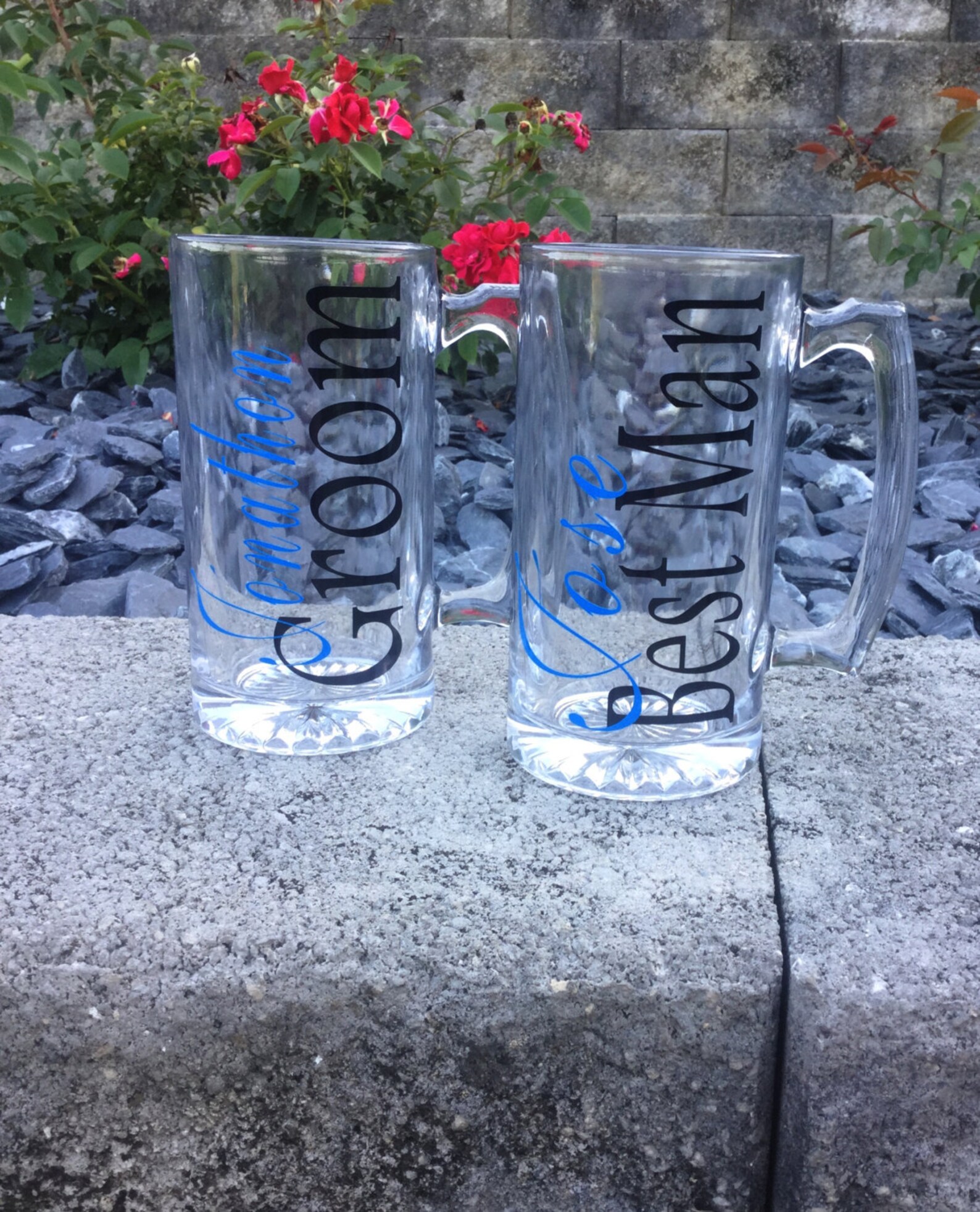 7 Groomsmen Beer Mugs Personalized Bridal Party Gift Groom Mug - Etsy