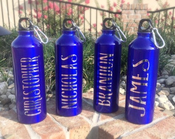 Groomsmen personalized water bottle aluminum sports cup bridal party gifts