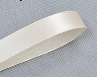 Ivory ribbon double sided satin ribbon 100 yards