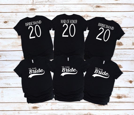 Bachelorette Party Shirts Front and Back Bridesmaid Shirts Team Bride  Baseball Theme Shifts Proposal Gift T-shirt -  Canada