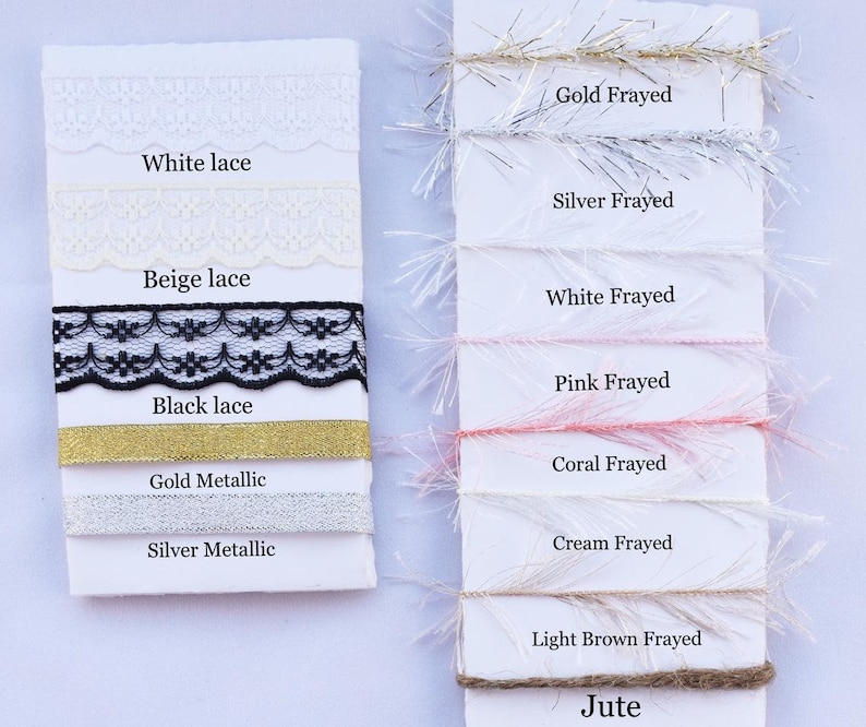 100 Wedding ribbon wands ivory and toffee with metallic gold frayed ribbon and bell send off ribbon