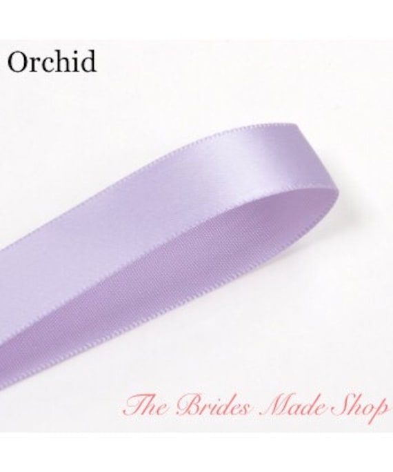 Orchid Light Purple Ribbon Double Sided Satin Ribbon 100 Yards 