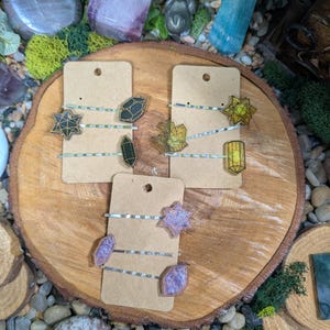 Crystal Hair Pins Sets of 3
